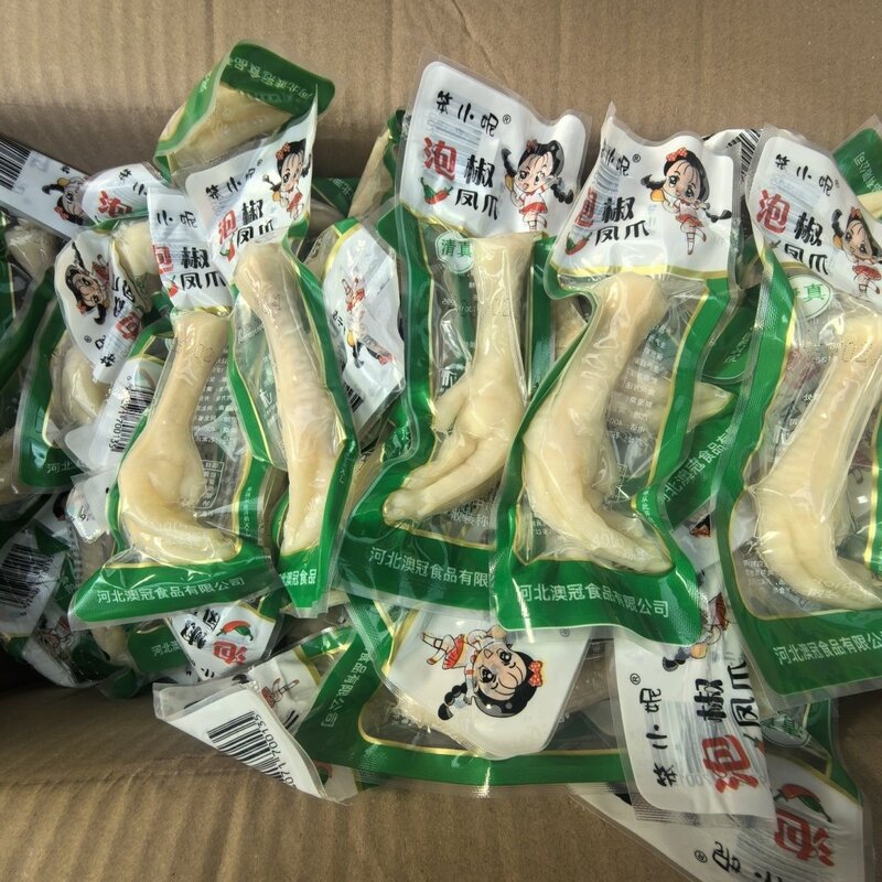 泡椒笨小妮凤爪鸡爪独立40大个包装清真零食小包装休闲即食
