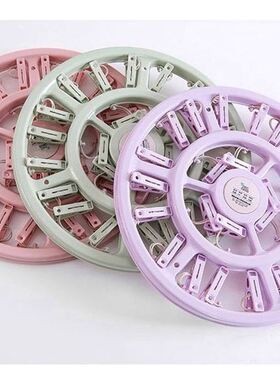 袜子衣架多夹子挂钩晒加厚圆内衣晾衣架内裤专用家用凉衣架