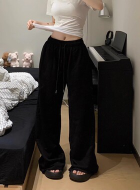 Women's loose and lazy wide leg sports sweatpants女装卫裤
