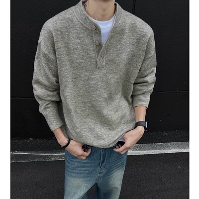 Men autumn/winter lazy style knitted sweater jacket男冬毛衣