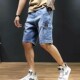 shorts 男宽松工装 men loose Denim jeans牛仔短裤 workwear