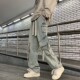 workwear 牛仔裤 jeans wide Men pants工装 couple leg 男情侣阔腿