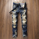 jeans破洞牛仔裤 Men 男复古 nostalgic beggar distressed retro