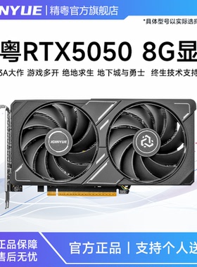 精粤RTX5050 8G显卡电脑主机游戏台式机独立显卡直播剪辑多开软件