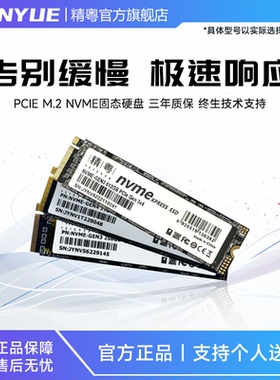 精粤M.2 NVME协议256G/512G/1TB固态硬盘PCIE台式机电脑笔记本