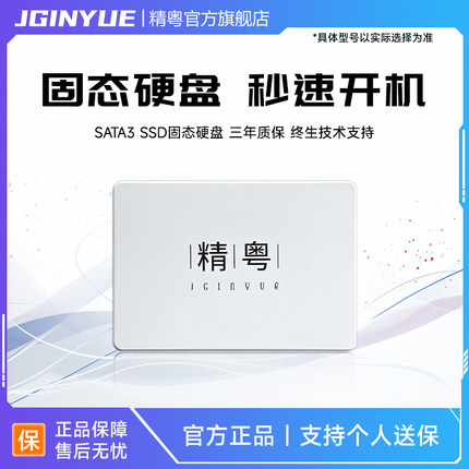 精粤固态硬盘 128g 256g 512g SATA接口 SSD 台式机电脑笔记本