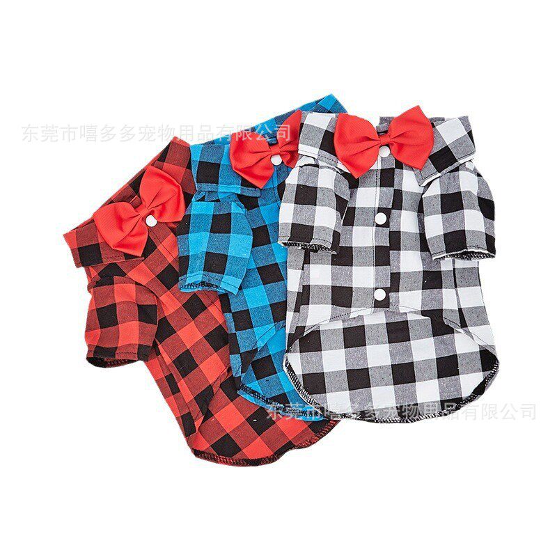 小中大型犬春夏秋狗狗衬衫西装结婚礼服泰迪比熊宠物猫咪衣服用品