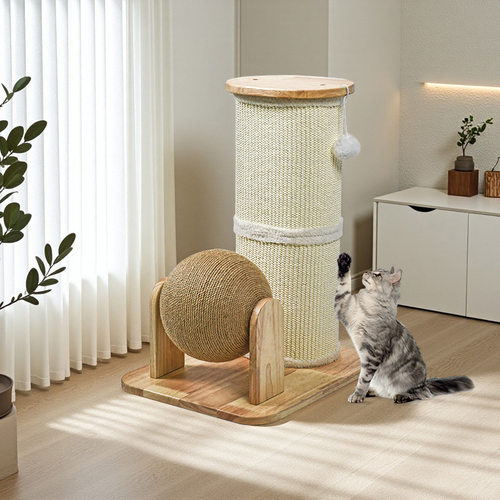 猫抓柱小号立式剑麻猫爪板猫爬架日式一体猫咪玩防抓耐磨防抓