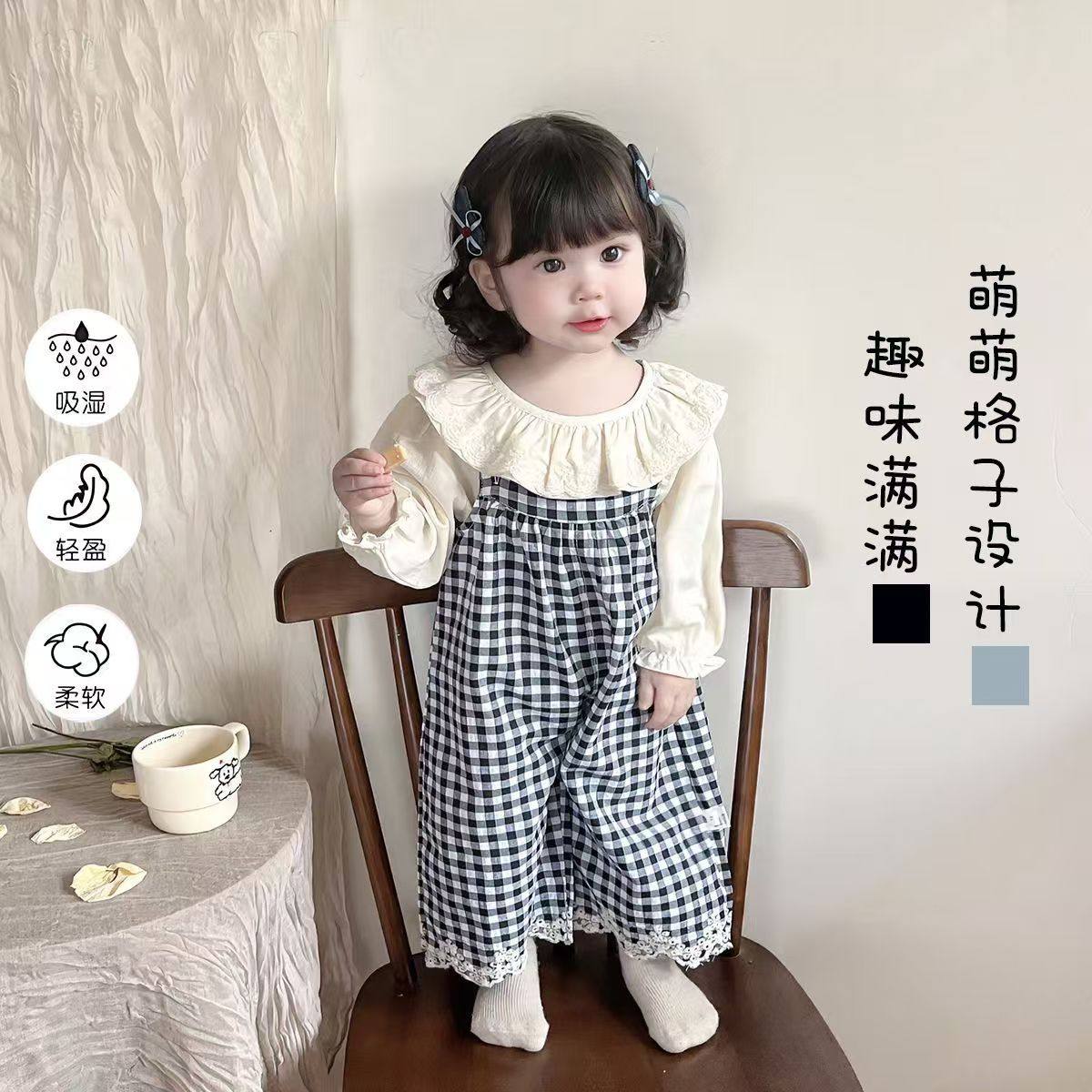 女宝独特绝美小套装开春装2025年新款英伦风韩范炸街女小童超好看