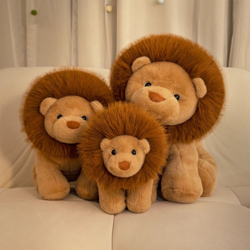 正品可爱狮子公仔毛绒玩具