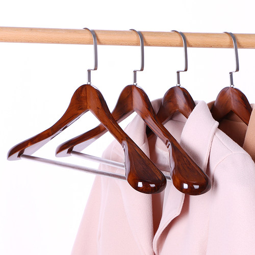 挂冬天大衣实木衣架西装西服衣撑