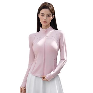 黑色防晒衣女夏2026新款立领收腰显瘦开衫长袖修身防紫外线瑜伽服