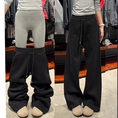 黑色lulu运动裤女秋冬季2025新款