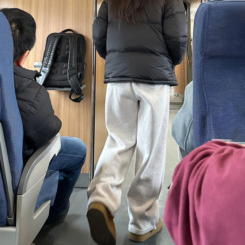 灰色运动裤女秋冬季加绒2025新款高腰宽松直筒阔腿裤美式休闲卫裤,女装/女士精品,休闲裤,淘宝优惠券,粉丝福利购,淘宝优惠卷