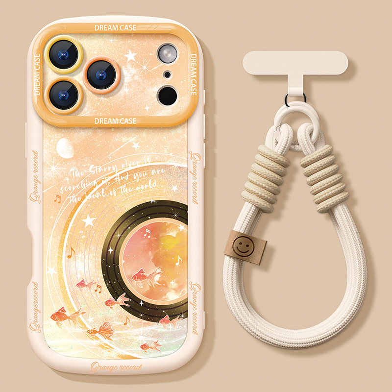 适用苹果17promax手机壳星空唱片