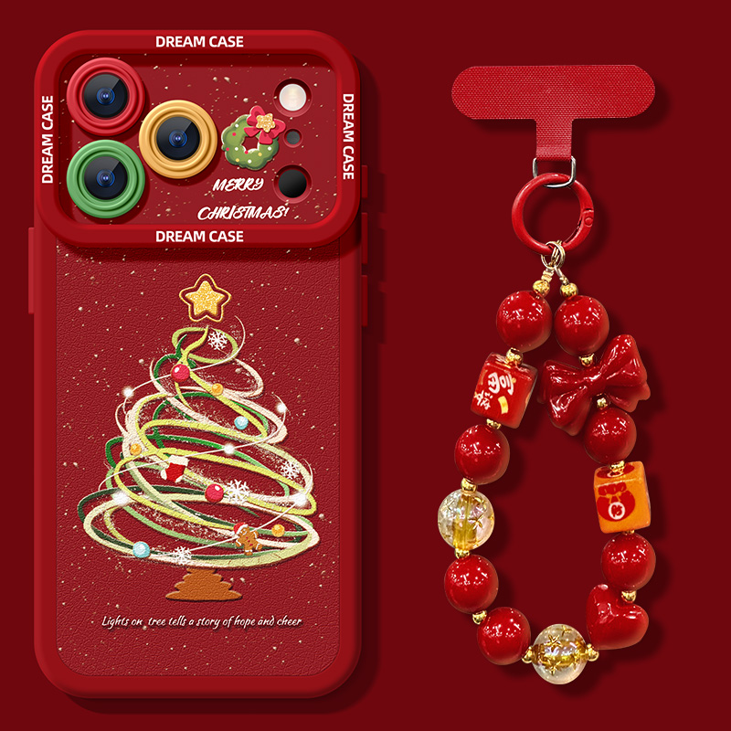 适用苹果17promax手机壳圣诞树