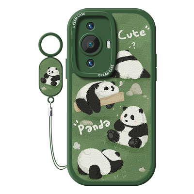适用华为nova12熊猫手机壳软全包