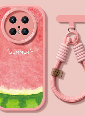 适用华为mate70pro手机壳女款mate60保护套全包50硅胶40epro防摔pro优享版meta30夏天20por+磨砂rs西瓜软外壳