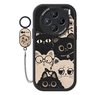 适用vivox100s手机壳新款x100pro保护套全包x90pro+防摔x80硅胶50磨砂x70卡通猫咪60tpro可爱ultra女款30软壳