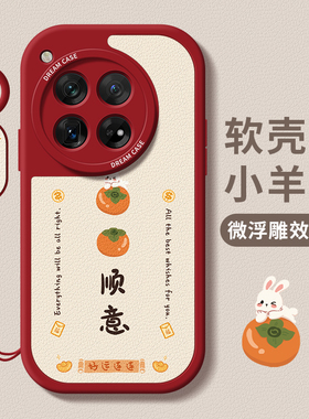 适用一加12手机壳女款一加11保护套新款Ace3全包1+ace2pro防摔磨砂11R硅胶外壳Ace2V幸运文字1+12个性por软壳