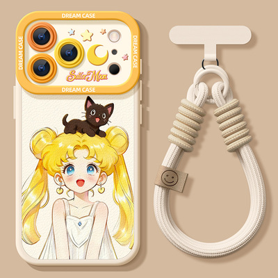 适用苹果17promax手机壳美少女