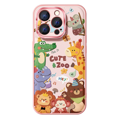 适用苹果16promax手机壳卡通动物