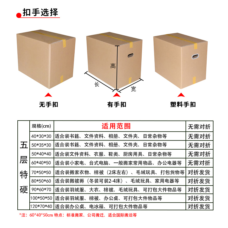 搬家纸箱快递箱子收纳整理打包箱搬家神器大号七层物流包装纸箱子