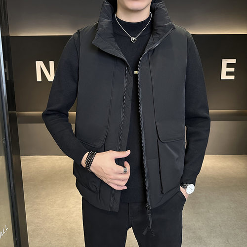 852-1  【50绒】2025冬装新款男士短款羽绒服潮流帅气保暖