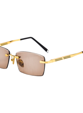 贝莱克杰水晶近视眼镜男款时尚无框减龄显年轻女优雅大气可配度数