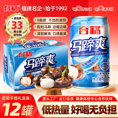 台福马蹄爽水果饮料310ml*12整箱