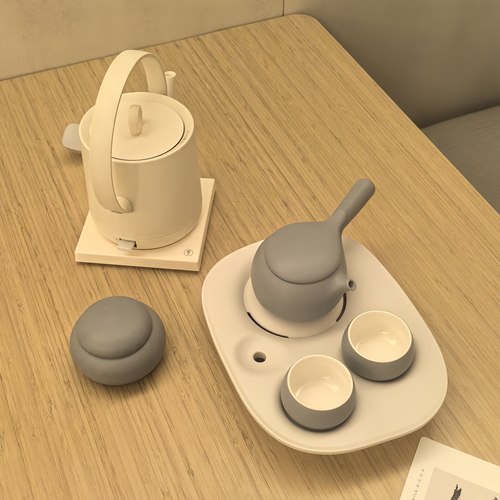 全季酒店同款茶具5.0新版陶瓷功夫茶原厂原装正品哲品侧把茶壶杯