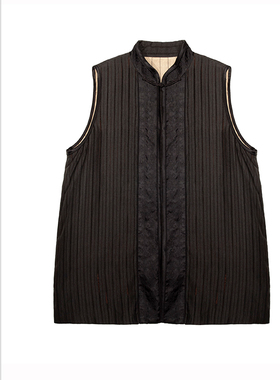 SCRT集喜瑭新中式香云纱马甲SGS12654