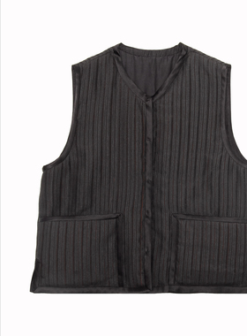 SCRT集喜瑭坑条马甲外套SGS12694