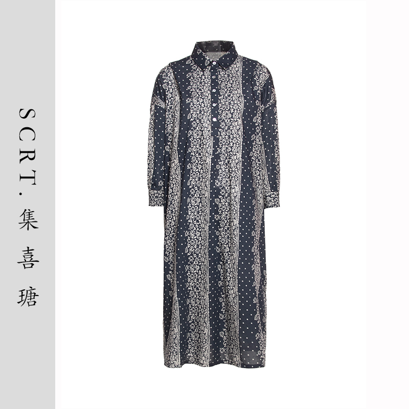 SCRT集喜瑭碎花纯棉连衣裙SGS13746