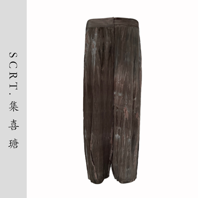SCRT.集喜瑭真丝草木染精品裤子SJS13675