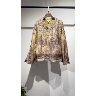 SCRT集喜瑭新中式 丝绒棉衣印花棉服DFWB5061