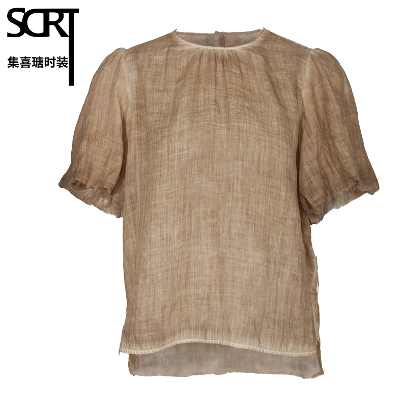 SCRT集喜瑭100%苎麻高级简约衬衫TE3QSY030