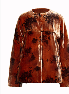 SCRT集喜瑭复古丝绒加厚棉衣棉服外套SGS15518