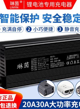 高端铝壳锂电池充电器48V60V72V30A20A三元磷酸铁锂电池专用快充