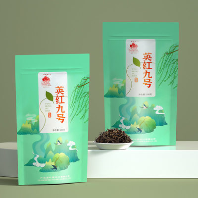 金帆牌茶叶正宗英红九号浓香型英德红茶袋装散茶100g