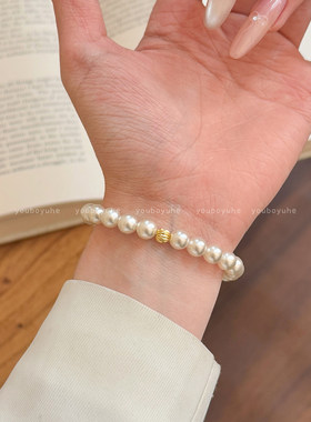 施家珍珠法式轻奢小众精致手链