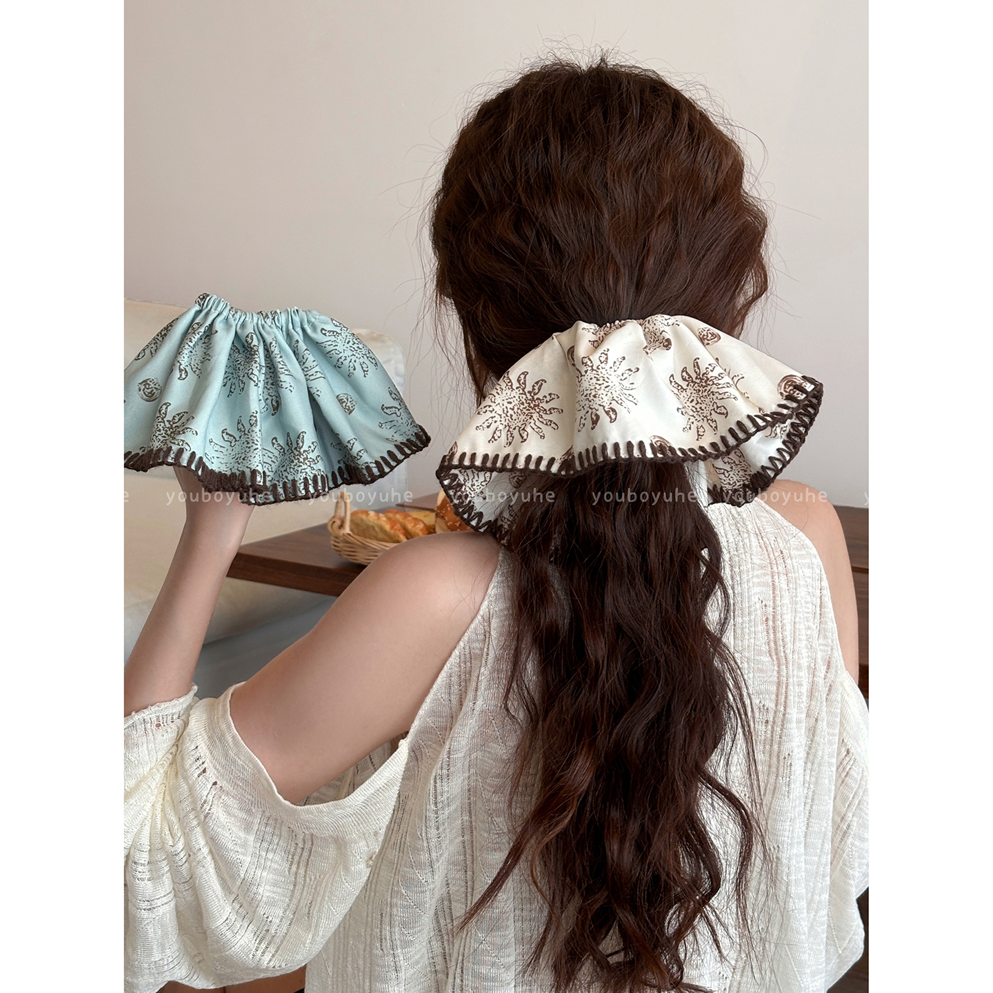 复古太阳花大肠高级感百搭发圈女