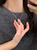 芭蕾风 高级感甜美锁骨链轻奢小众颈链配饰 蝴蝶结项链女2026新款