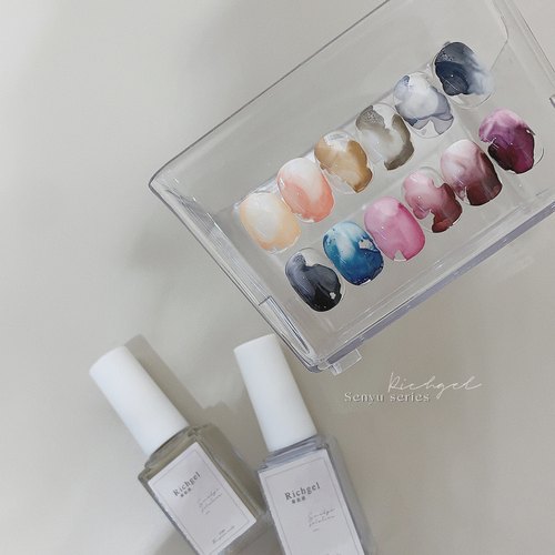 渐变彩绘大理石纹晕染液美甲