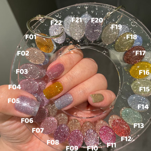 enoi彩虹碎钻 F01-22色超亮甲油胶光疗美甲店网红爆款果碎钻胶