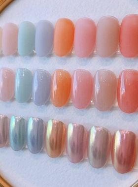 透仙透仙的浆果系列韩国小清新品牌verygood高端甲油胶打底果冻色