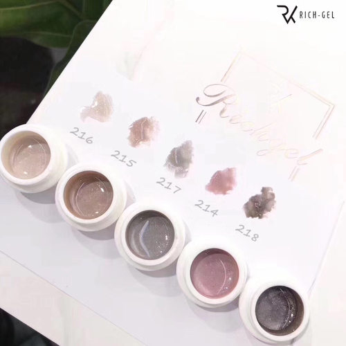 richgel美甲沙龙罐装微光细闪