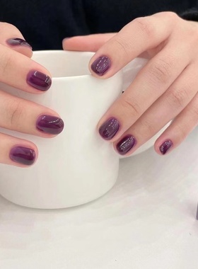 黑加仑葡萄紫糖浆色韩国品牌verygood甲油胶女王浆果奢华清澈S10