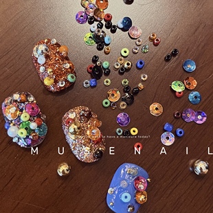 手工DIY串珠美甲饰品清新轻奢vintage宝藏辅材