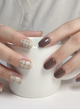 来杯美式或拿铁 秋冬暖暖氛围感简约高级感verygood甲油胶 奶咖色